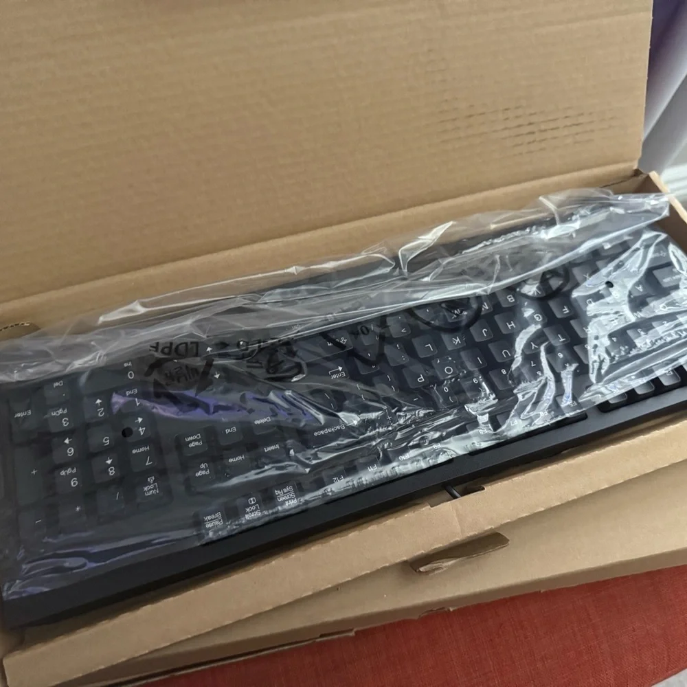 Lenovo Black Wired Keyboard